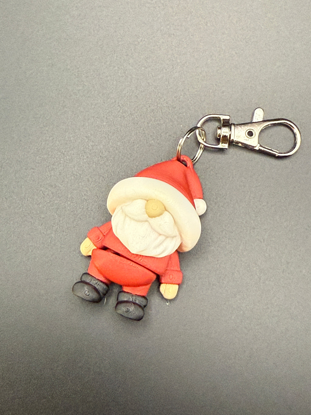 Santa Gnome Keychain