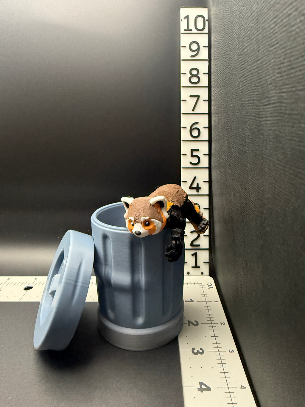 Red Panda with Tash Can