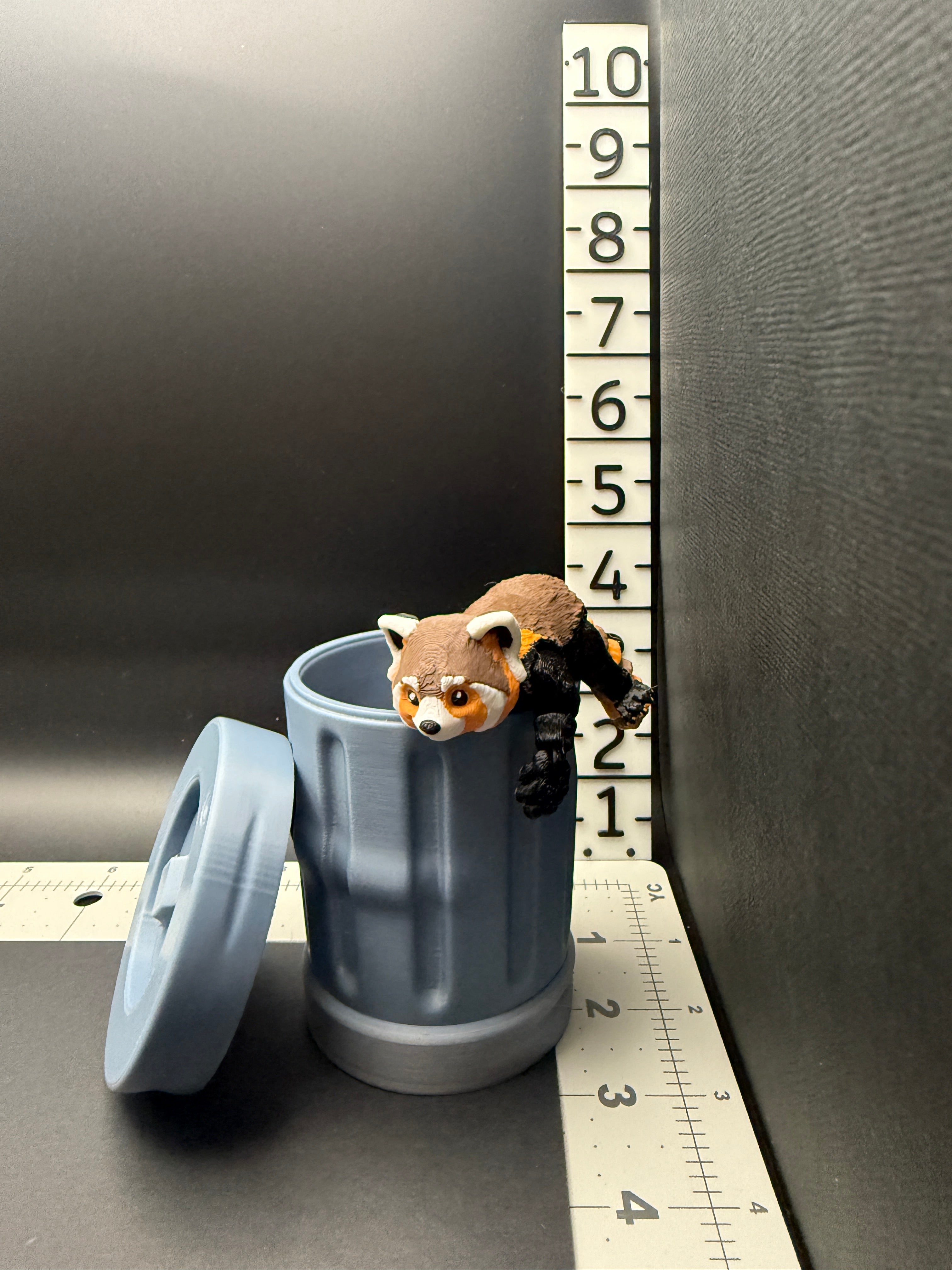 Red Panda with Tash Can