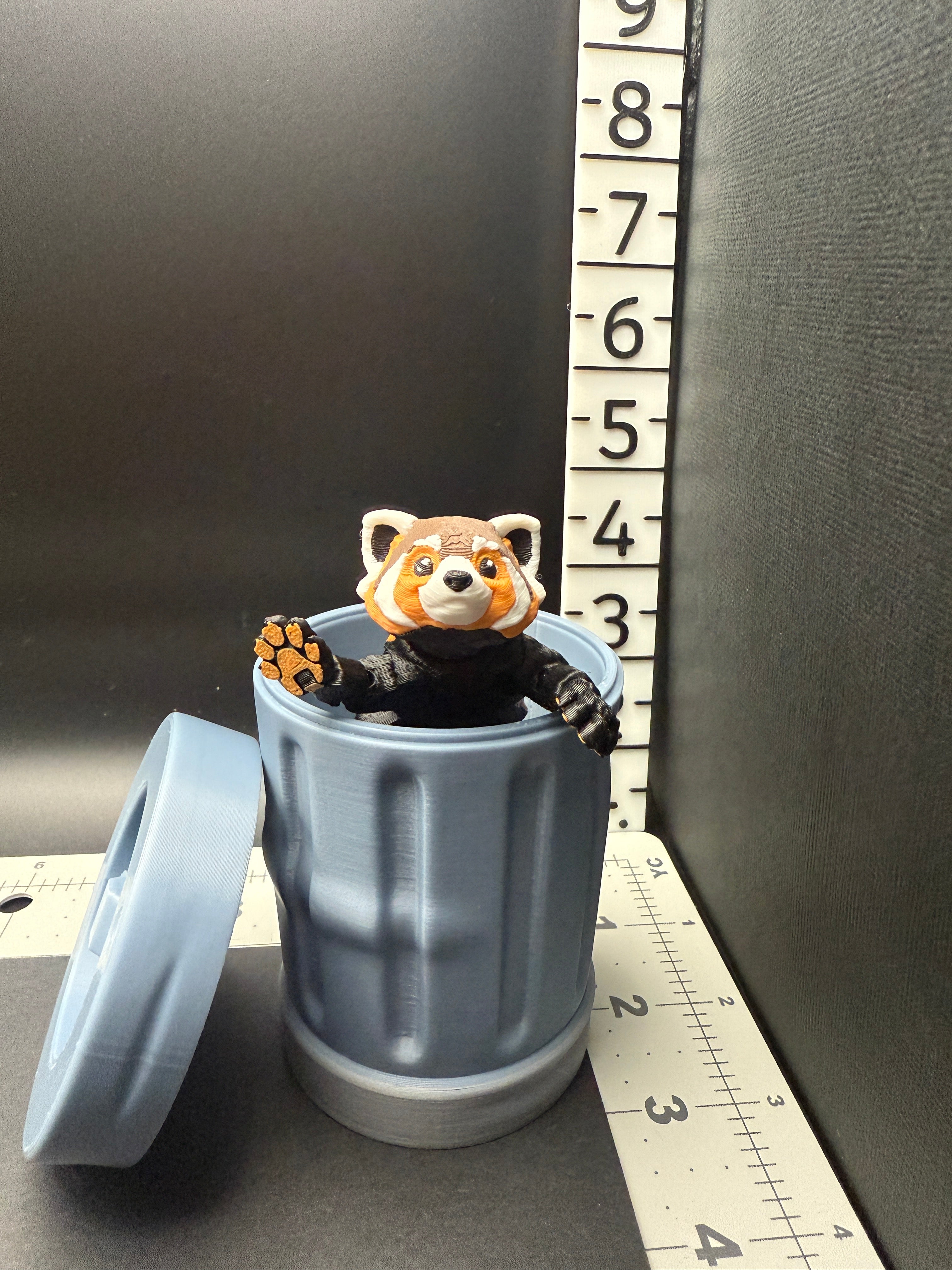 Red Panda with Tash Can